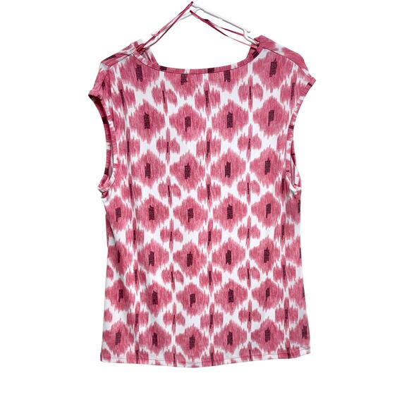 Michael Michael Kors Women Sleeveless Pink & White Top Size Large - Picture 3 of 3